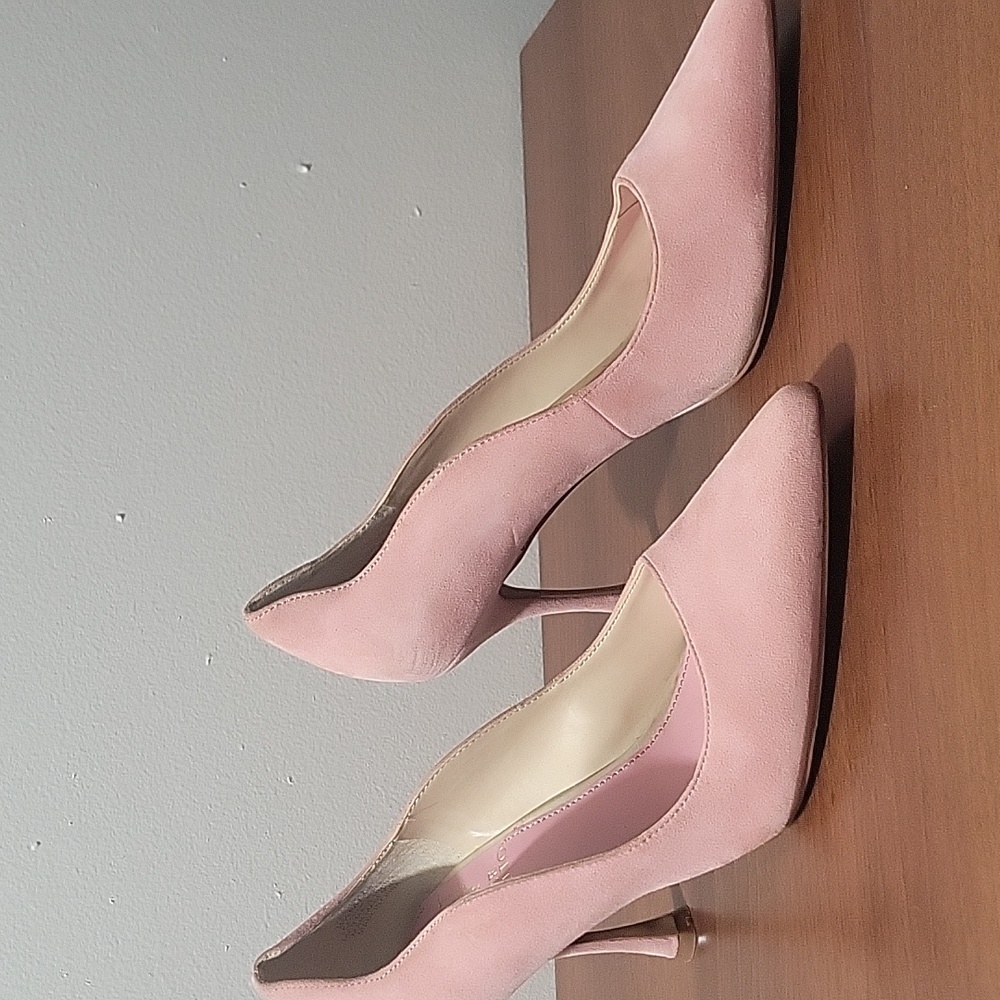 Vince Camuto Blush Pink Suede Heels